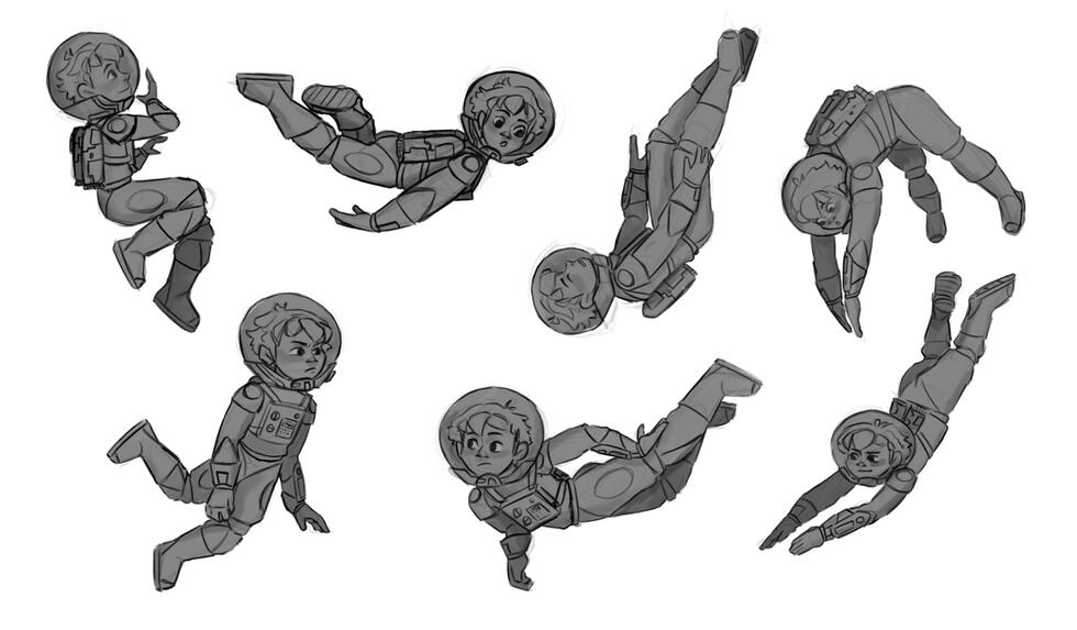 "Deep Space" Juno Poses